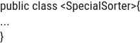 Java code snippet illustrating public class SpecialSorter for Oracle Java SE 17 Developer certification practice