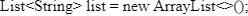 Java 17 code snippet illustrating array list implementation for SynergisticIT technical interview preparation.