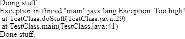Java SE 17 certification practice test question illustrating code exception handling.