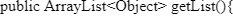 Java code snippet illustrating Array and List object methods for developer assessment.