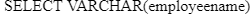 Snowflake SnowPro Core COF-C02 mock certification practice test question and employee name selection.