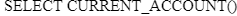 Snowflake certification mock test question with "SELECT CURRENT_ACCOUNT" code snippet.