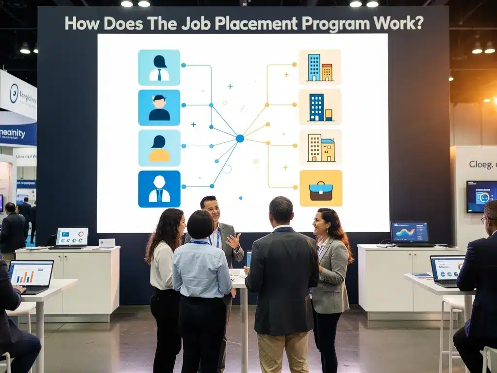 Recruiter reviewing candidate profiles for employer matching