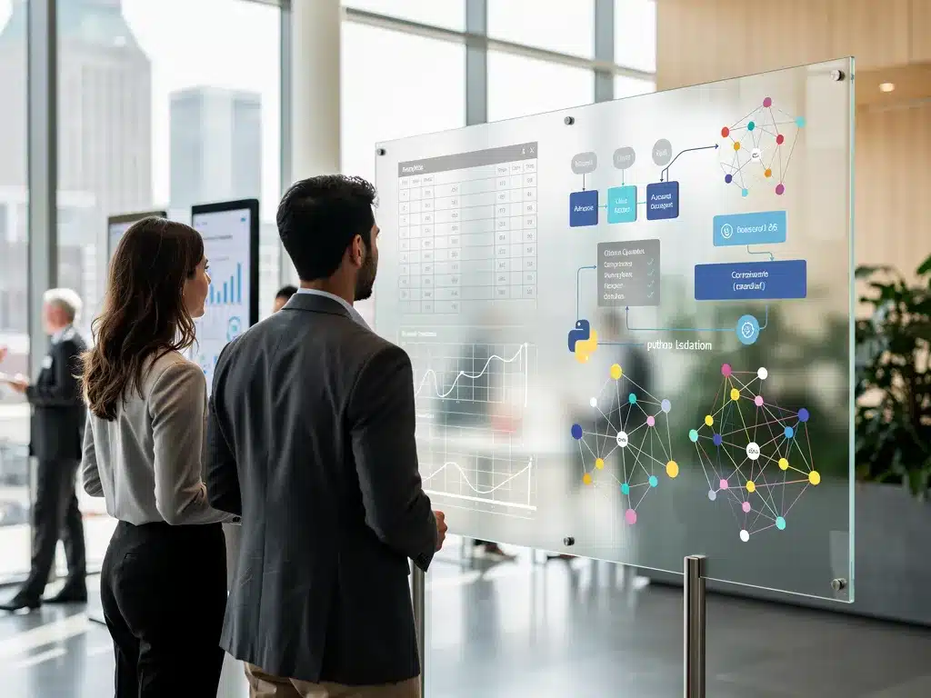 Analyst building dashboards and SQL reports from business data