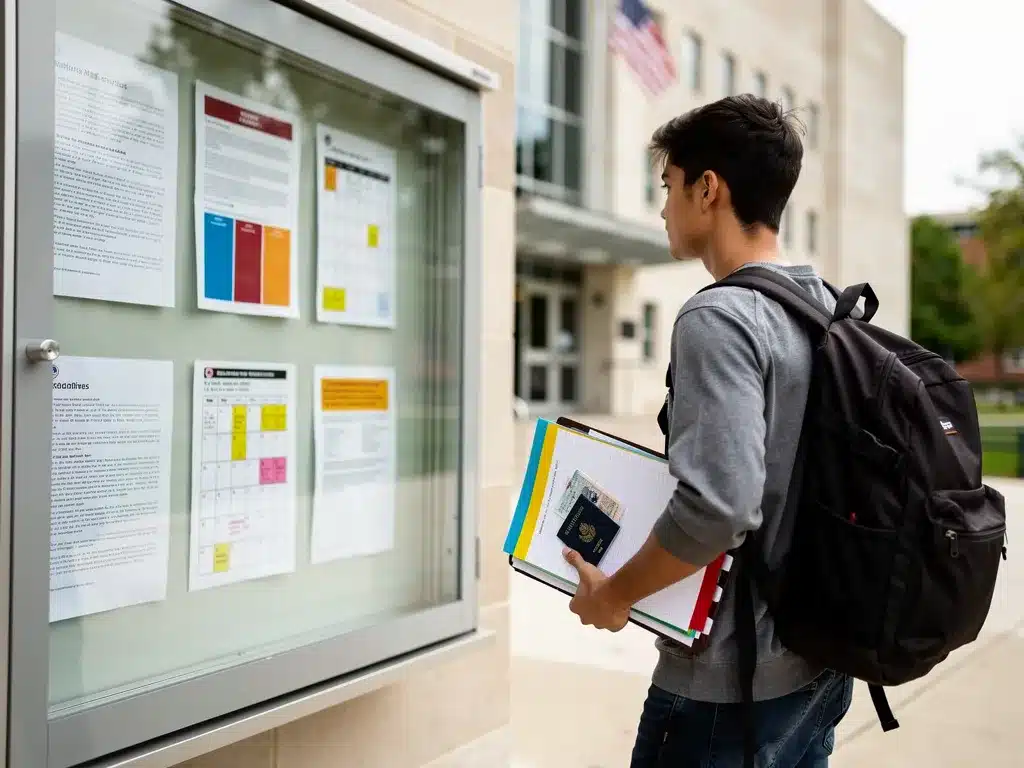 Calendar and paperwork representing a fixed F-1 admission period